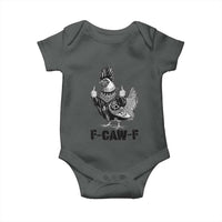 F Caw F Screaming Chicken Baby Onesie Metal Heavy Punk Rock Music Lovers - Wonder Print Shop