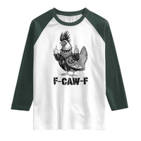 F Caw F Screaming Chicken Raglan Shirt Metal Heavy Punk Rock Music Lovers - Wonder Print Shop