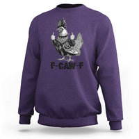 F Caw F Screaming Chicken Sweatshirt Metal Heavy Punk Rock Music Lovers - Wonder Print Shop