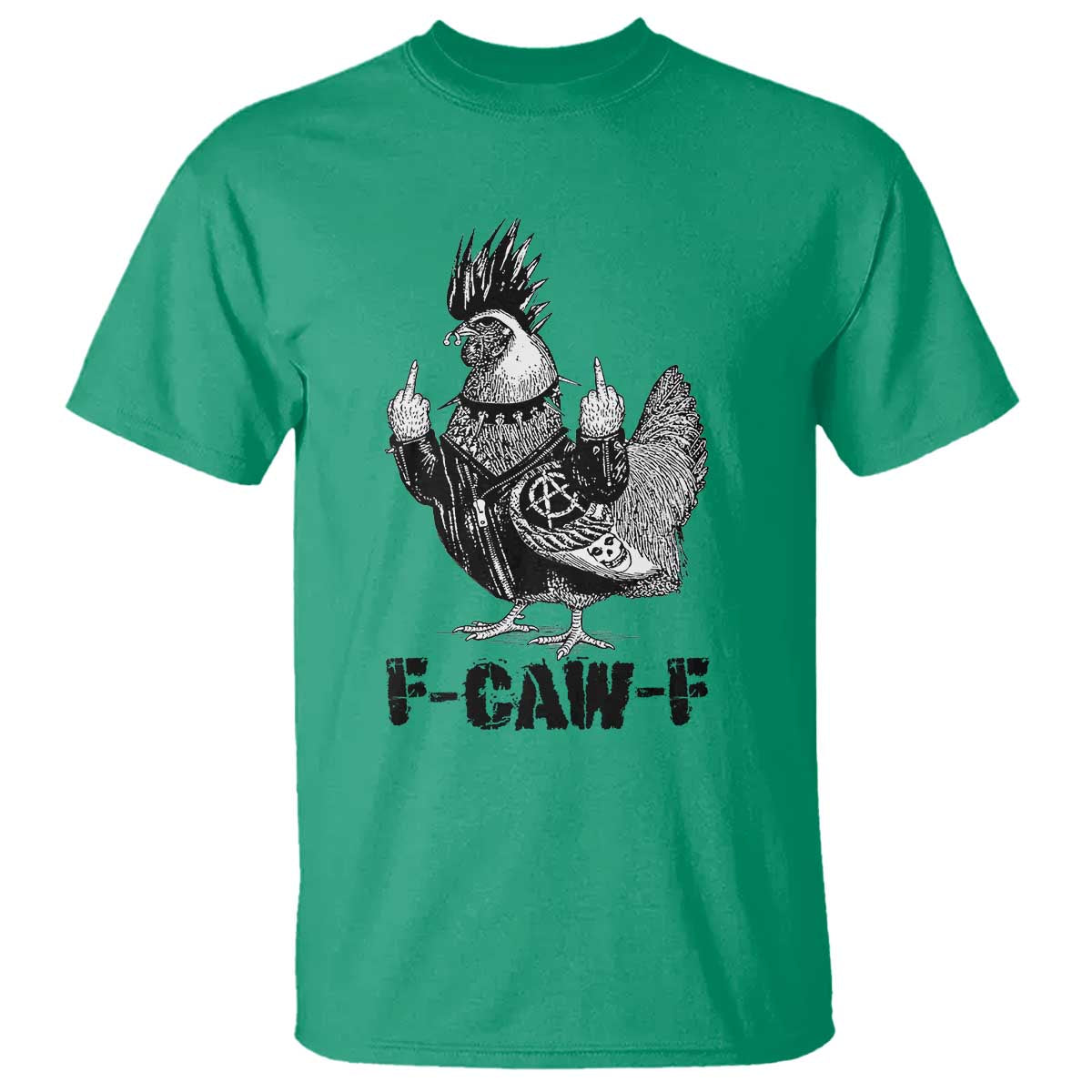 F Caw F Screaming Chicken T Shirt Metal Heavy Punk Rock Music Lovers - Wonder Print Shop