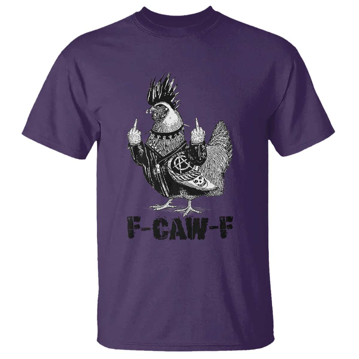 F Caw F Screaming Chicken T Shirt Metal Heavy Punk Rock Music Lovers - Wonder Print Shop