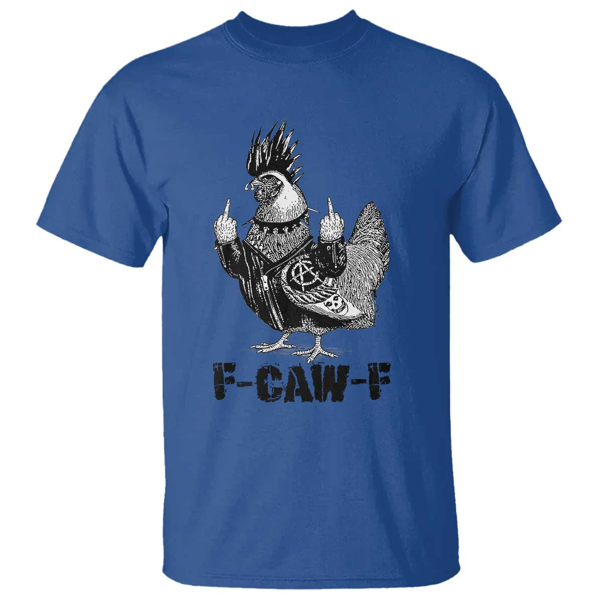 F Caw F Screaming Chicken T Shirt Metal Heavy Punk Rock Music Lovers - Wonder Print Shop