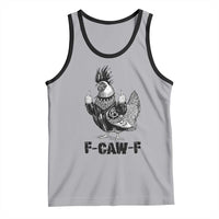 F Caw F Screaming Chicken Tank Top Metal Heavy Punk Rock Music Lovers - Wonder Print Shop