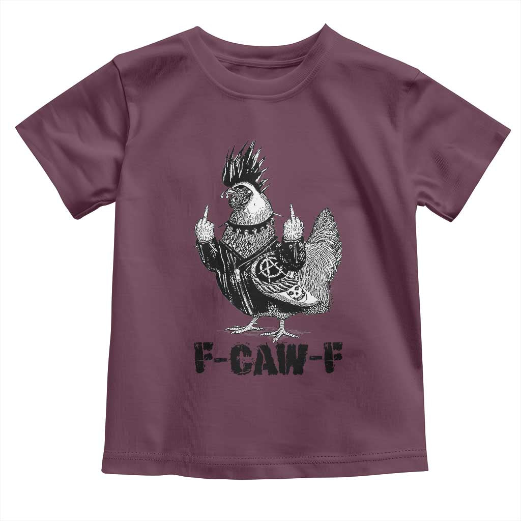 F Caw F Screaming Chicken Toddler T Shirt Metal Heavy Punk Rock Music Lovers - Wonder Print Shop