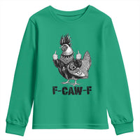 F Caw F Screaming Chicken Youth Sweatshirt Metal Heavy Punk Rock Music Lovers - Wonder Print Shop