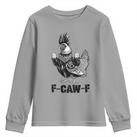 F Caw F Screaming Chicken Youth Sweatshirt Metal Heavy Punk Rock Music Lovers - Wonder Print Shop