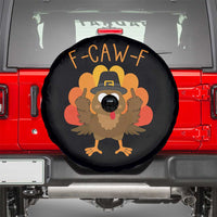 F-Caw-F Funny Turkey Spare Tire Cover Happy Thanksgiving Day Family Dinner - Wonder Print Shop