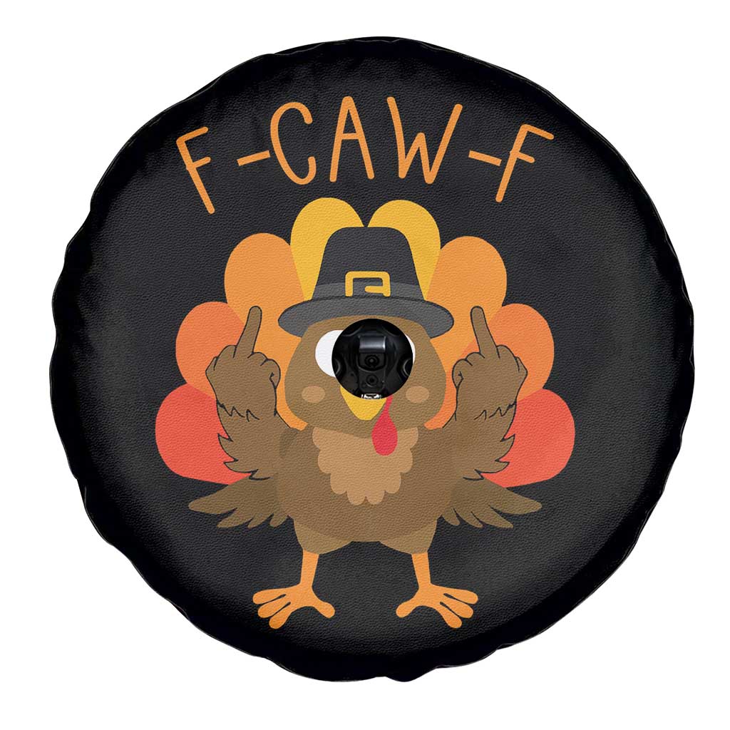 F-Caw-F Funny Turkey Spare Tire Cover Happy Thanksgiving Day Family Dinner - Wonder Print Shop