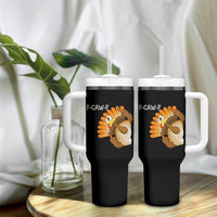 F-Caw-F Funny Silly Turkey Tumbler With Handle Happy Thanksgiving Day Family Dinner - Wonder Print Shop