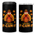 F-Caw-F Funny Turkey 4 in 1 Can Cooler Tumbler Happy Thanksgiving Day Autumn Family Dinner - Wonder Print Shop