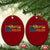 Marine 250th Anniversary Ceramic Ornament Patriotic Military Gift for Veterans - Wonder Print Shop