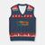 Marine 250th Anniversary V-Neck Knit Sweater Vest Patriotic Military Gift for Veterans - Wonder Print Shop