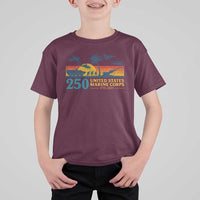 Marine 250th Anniversary T Shirt For Kid Patriotic Military Gift for Veterans - Wonder Print Shop