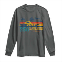 Marine 250th Anniversary Long Sleeve Shirt Patriotic Military Gift for Veterans - Wonder Print Shop