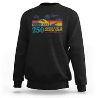 Marine 250th Anniversary Sweatshirt Patriotic Military Gift for Veterans - Wonder Print Shop