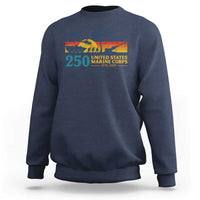 Marine 250th Anniversary Sweatshirt Patriotic Military Gift for Veterans - Wonder Print Shop