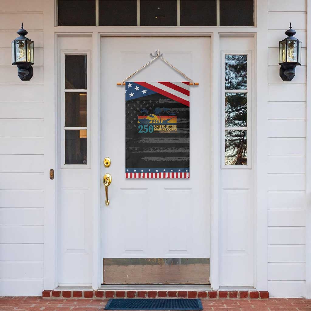Marine 250th Anniversary Garden Flag Patriotic Military Gift for Veterans
