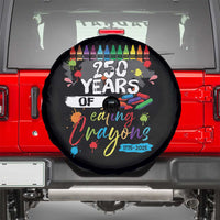 250 Years Of Eating Crayons Spare Tire Cover Marine Veteran 250th Anniversary - Wonder Print Shop