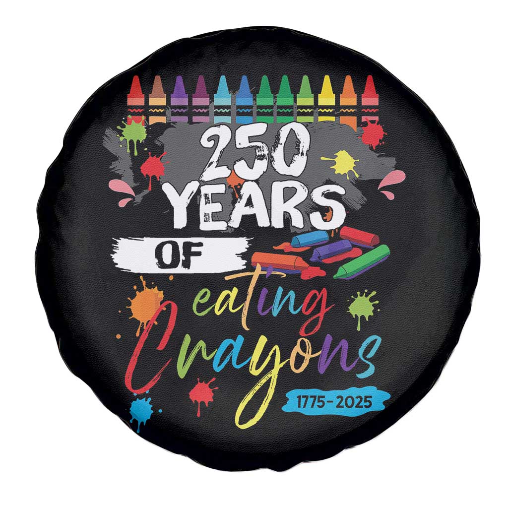 250 Years Of Eating Crayons Spare Tire Cover Marine Veteran 250th Anniversary - Wonder Print Shop