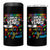 250 Years Of Eating Crayons 4 in 1 Can Cooler Tumbler Marine Veteran 250th Anniversary - Wonder Print Shop