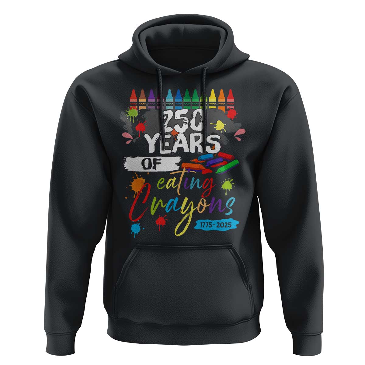 250 Years Of Eating Crayons Hoodie Marine Veteran 250th Anniversary - Wonder Print Shop