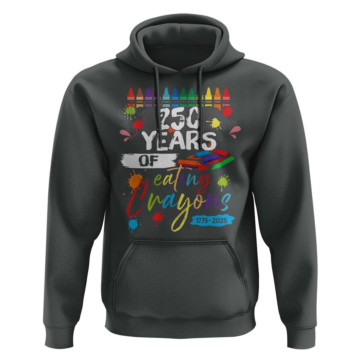 250 Years Of Eating Crayons Hoodie Marine Veteran 250th Anniversary - Wonder Print Shop