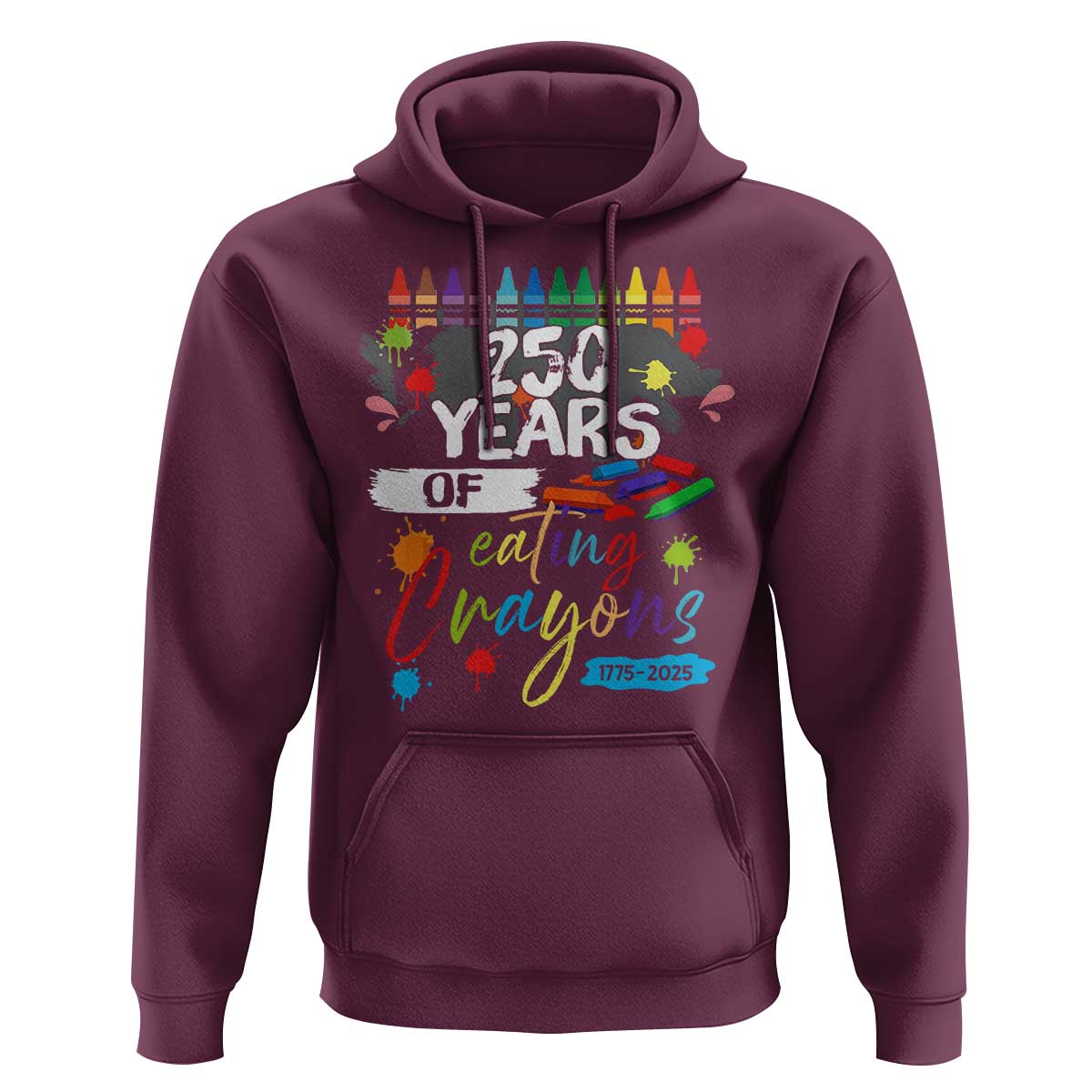 250 Years Of Eating Crayons Hoodie Marine Veteran 250th Anniversary - Wonder Print Shop