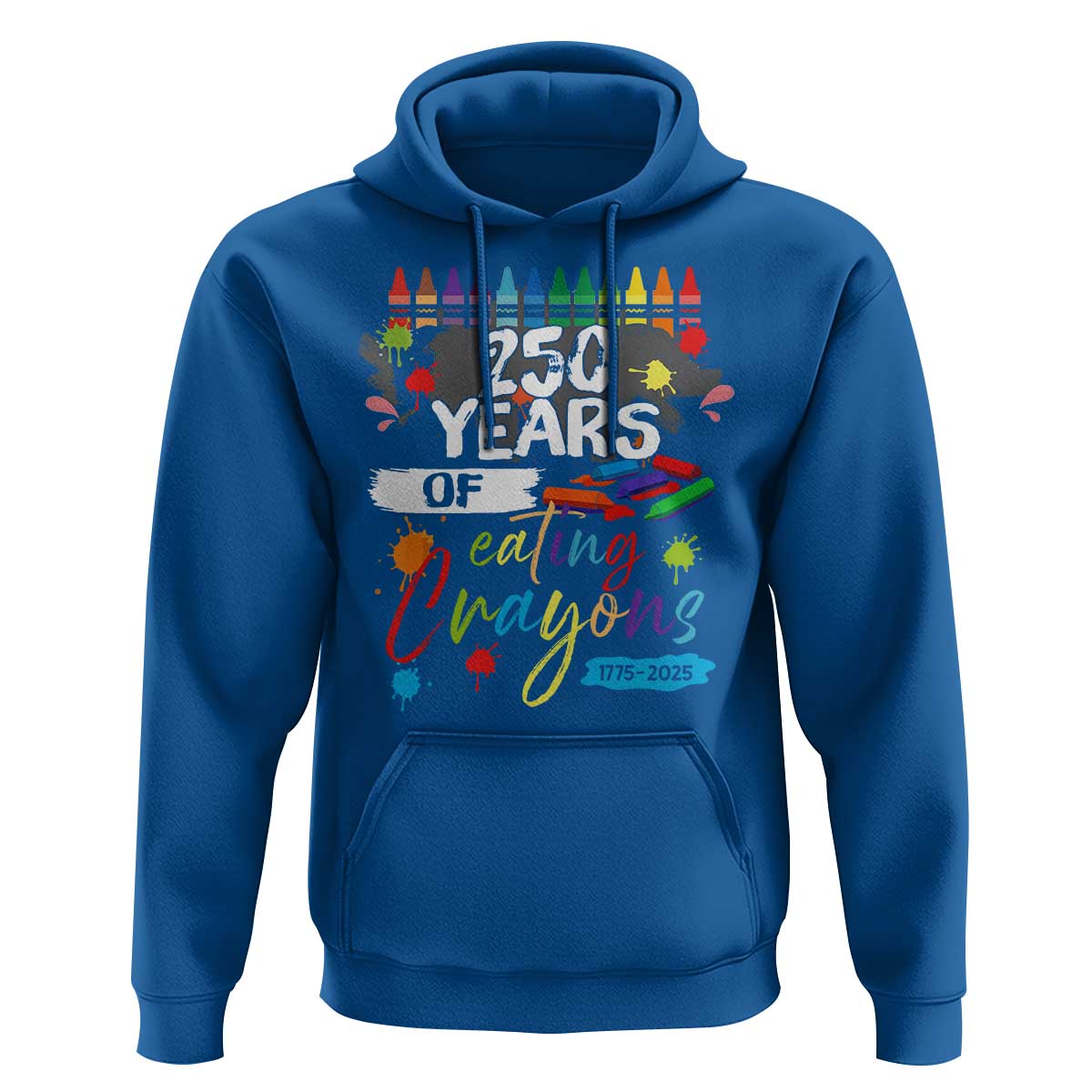 250 Years Of Eating Crayons Hoodie Marine Veteran 250th Anniversary - Wonder Print Shop