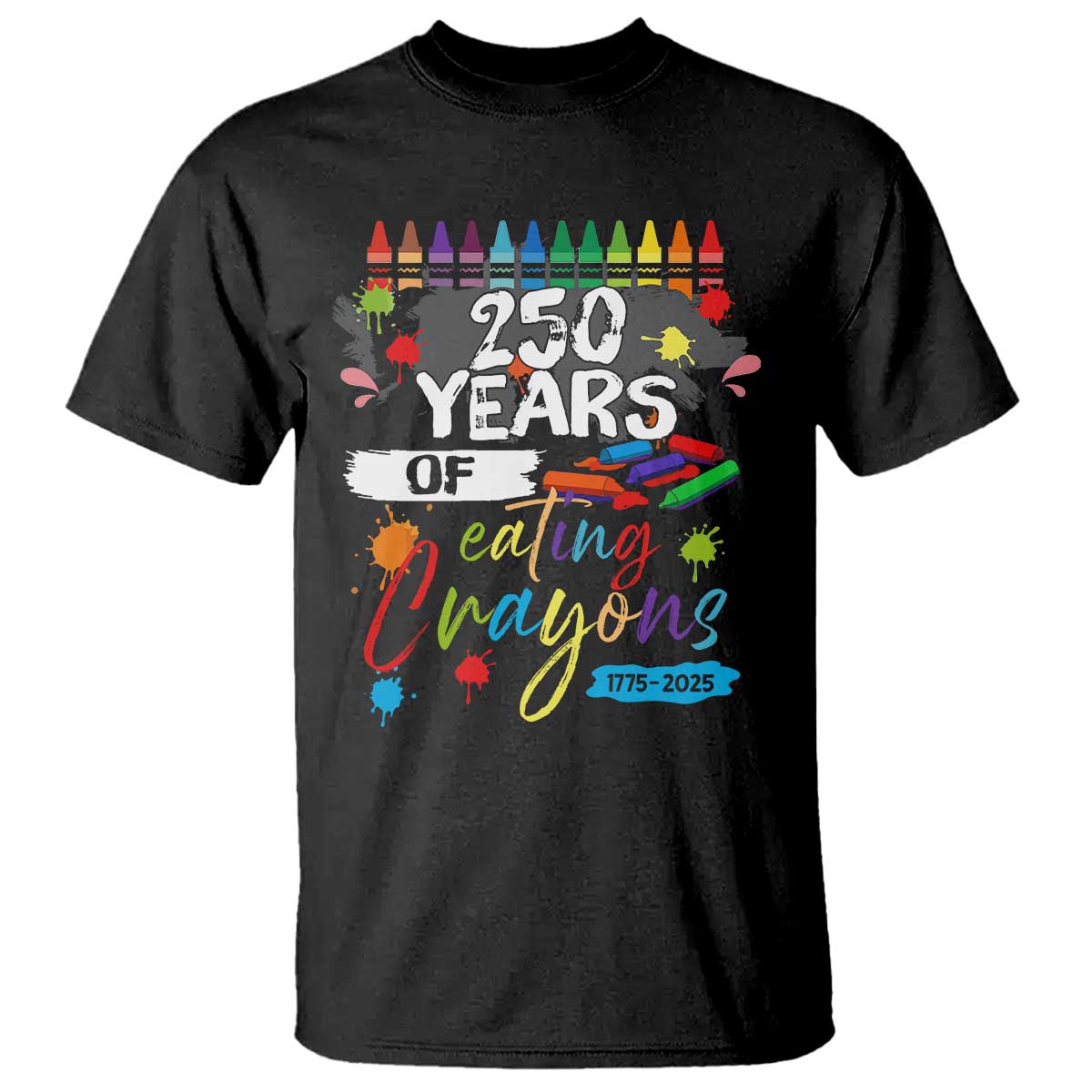 250 Years Of Eating Crayons T Shirt Marine Veteran 250th Anniversary - Wonder Print Shop