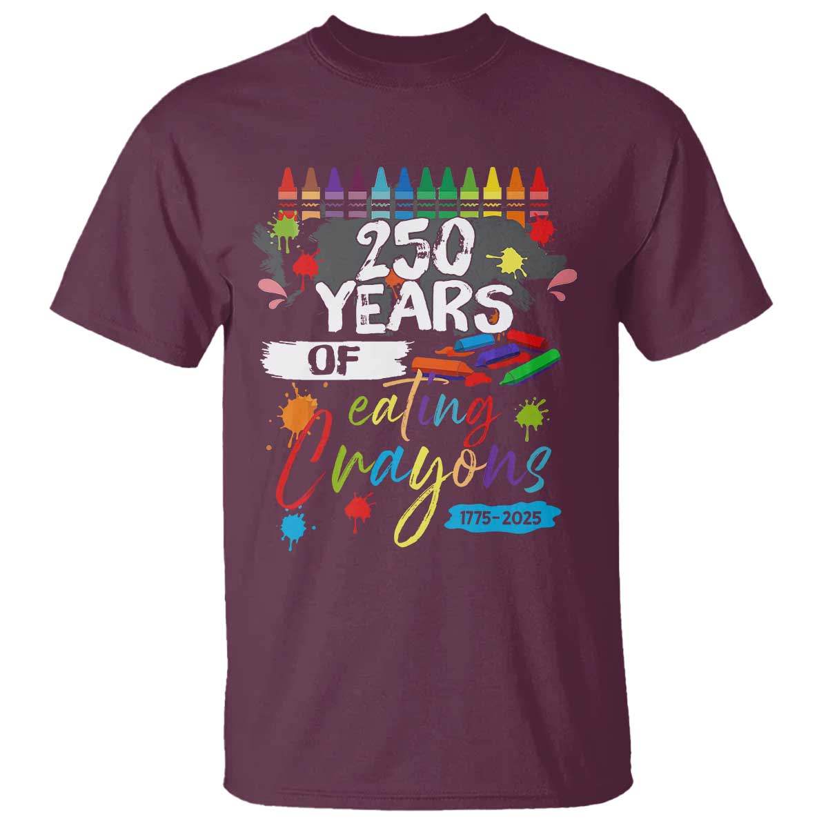 250 Years Of Eating Crayons T Shirt Marine Veteran 250th Anniversary - Wonder Print Shop