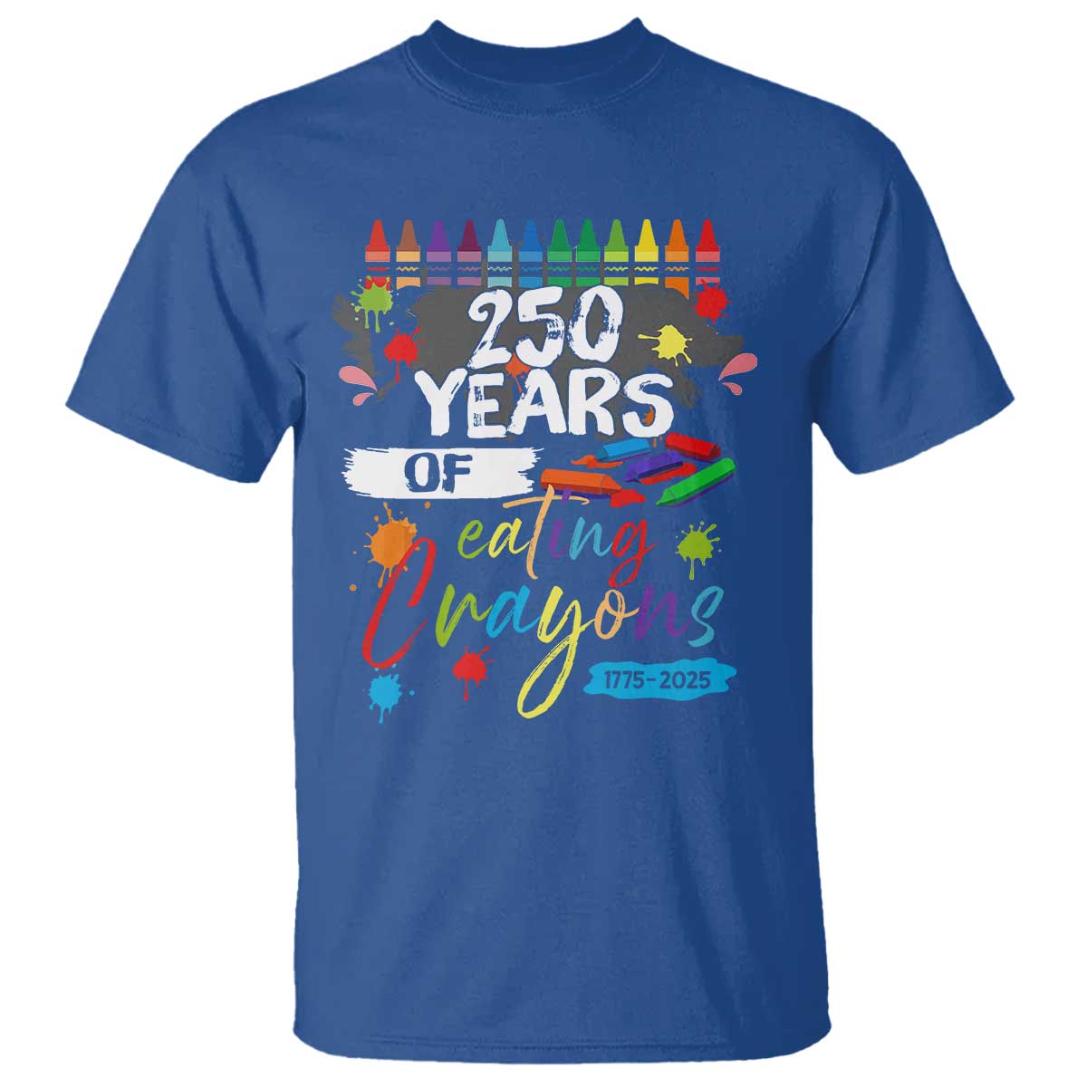 250 Years Of Eating Crayons T Shirt Marine Veteran 250th Anniversary - Wonder Print Shop
