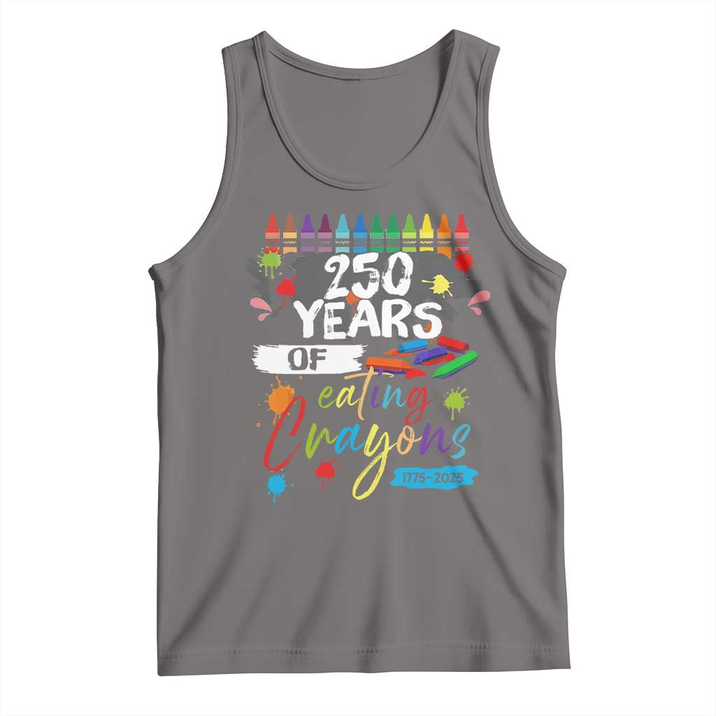 250 Years Of Eating Crayons Tank Top Marine Veteran 250th Anniversary - Wonder Print Shop