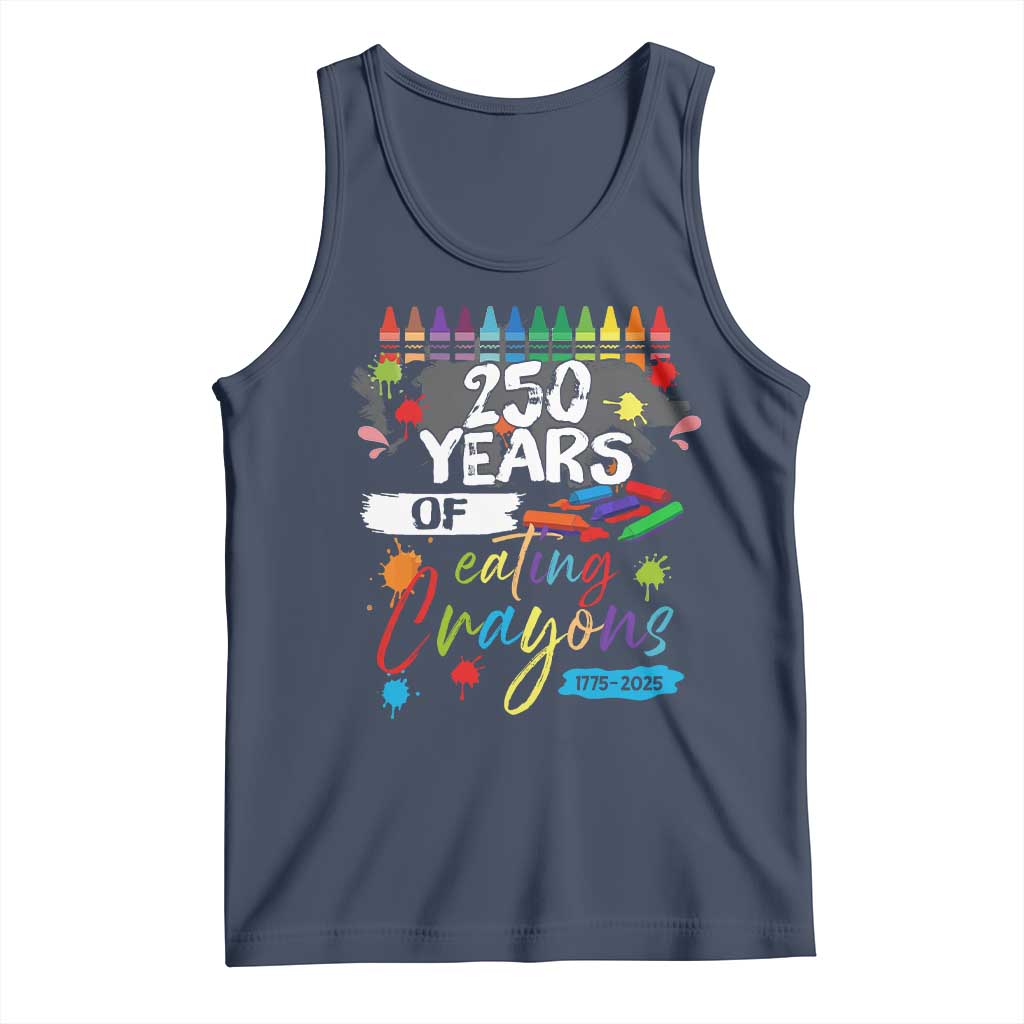 250 Years Of Eating Crayons Tank Top Marine Veteran 250th Anniversary - Wonder Print Shop