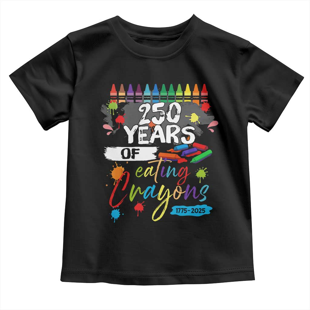 250 Years Of Eating Crayons Toddler T Shirt Marine Veteran 250th Anniversary - Wonder Print Shop