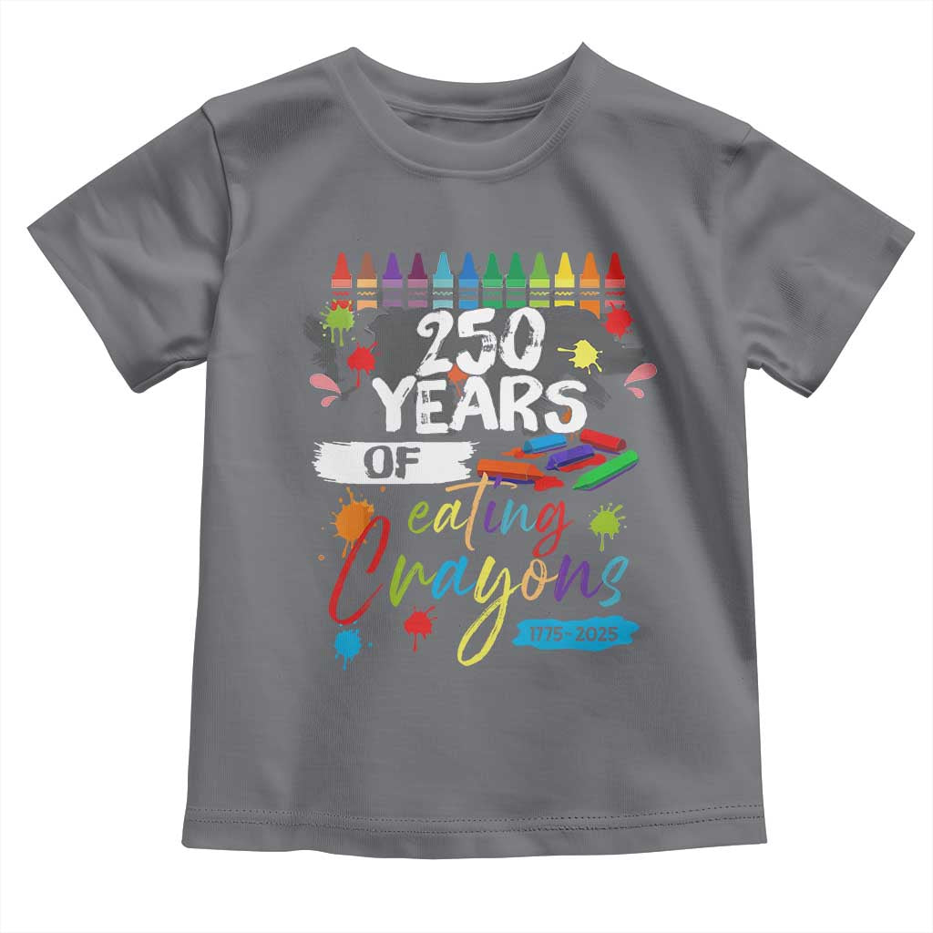 250 Years Of Eating Crayons Toddler T Shirt Marine Veteran 250th Anniversary - Wonder Print Shop