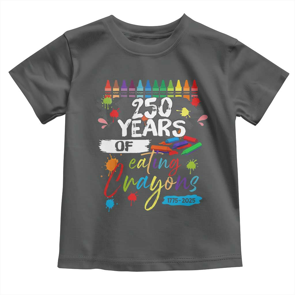 250 Years Of Eating Crayons Toddler T Shirt Marine Veteran 250th Anniversary - Wonder Print Shop