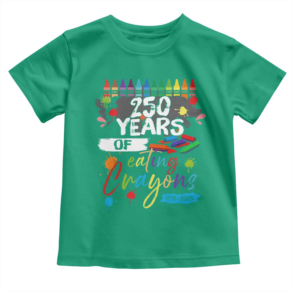 250 Years Of Eating Crayons Toddler T Shirt Marine Veteran 250th Anniversary - Wonder Print Shop