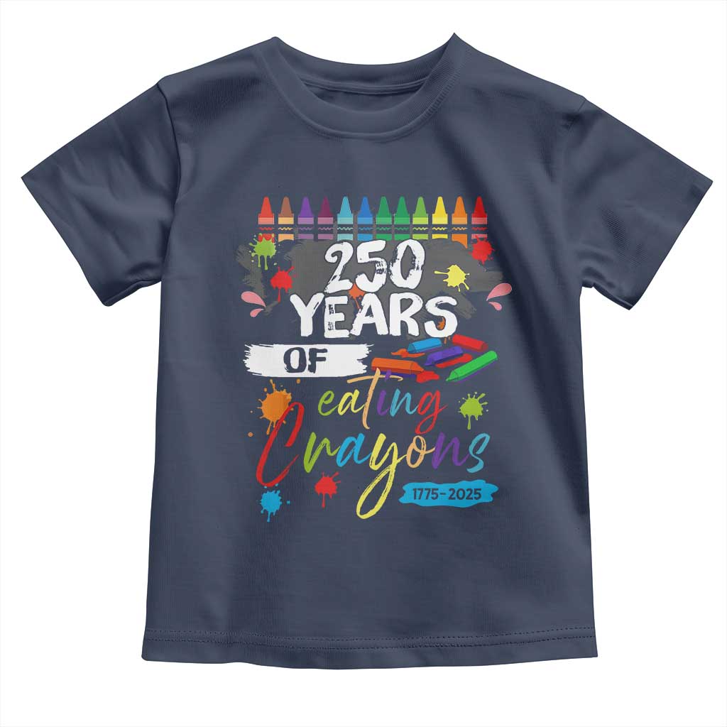 250 Years Of Eating Crayons Toddler T Shirt Marine Veteran 250th Anniversary - Wonder Print Shop