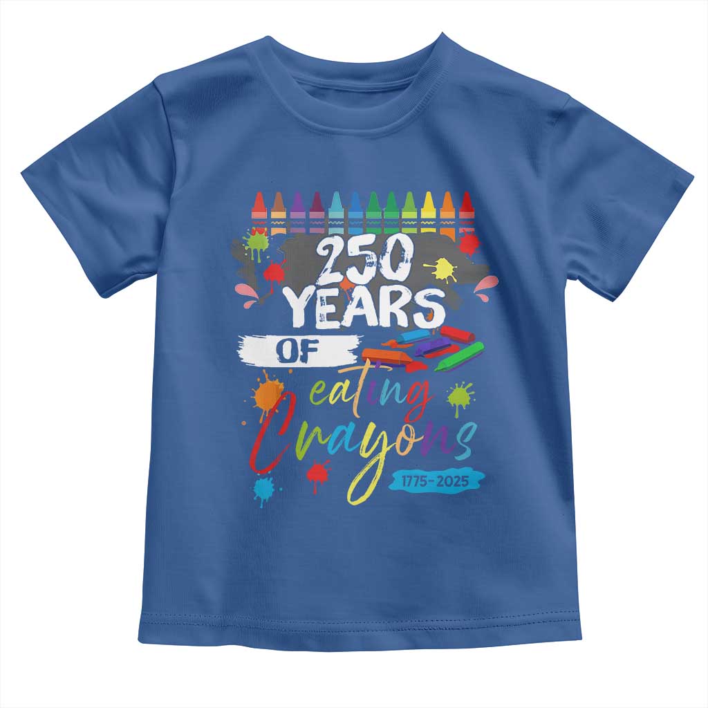 250 Years Of Eating Crayons Toddler T Shirt Marine Veteran 250th Anniversary - Wonder Print Shop