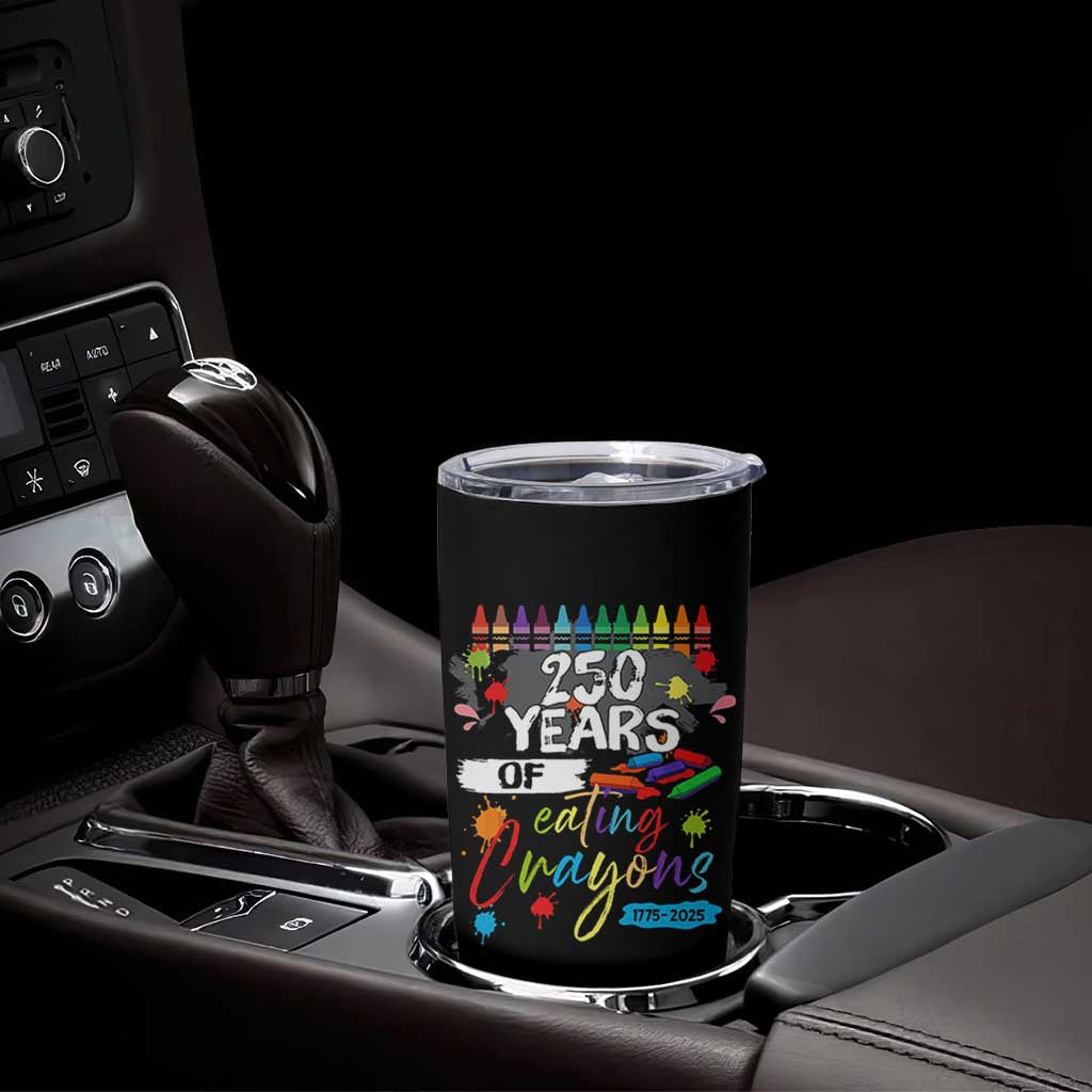 250 Years Of Eating Crayons Tumbler Cup Marine Veteran 250th Anniversary - Wonder Print Shop