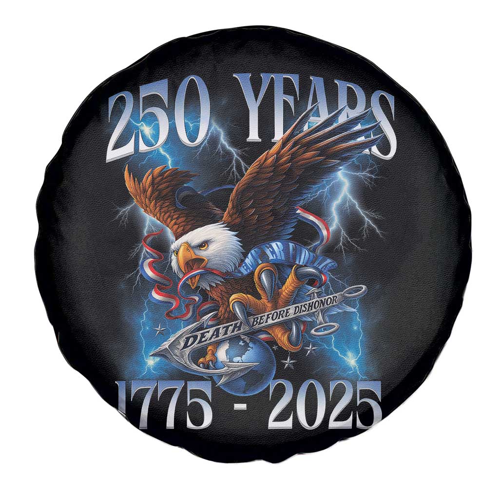 Marine Veteran 250th Anniversary Spare Tire Cover Eagle Patriotic Military Gift for Marines Veterans - Wonder Print Shop