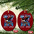 Marine Veteran 250th Anniversary Ceramic Ornament Eagle Patriotic Military Gift for Marines Veterans - Wonder Print Shop
