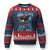 Marine Veteran 250th Anniversary Ugly Christmas Sweater Eagle Patriotic Military Gift for Marines Veterans - Wonder Print Shop