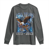 Marine Veteran 250th Anniversary Long Sleeve Shirt Eagle Patriotic Military Gift for Marines Veterans - Wonder Print Shop