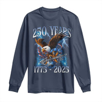 Marine Veteran 250th Anniversary Long Sleeve Shirt Eagle Patriotic Military Gift for Marines Veterans - Wonder Print Shop