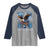 Marine Veteran 250th Anniversary Raglan Shirt Eagle Patriotic Military Gift for Marines Veterans - Wonder Print Shop