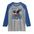 Marine Veteran 250th Anniversary Raglan Shirt Eagle Patriotic Military Gift for Marines Veterans - Wonder Print Shop