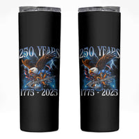 Marine Veteran 250th Anniversary Skinny Tumbler Eagle Patriotic Military Gift for Marines Veterans - Wonder Print Shop