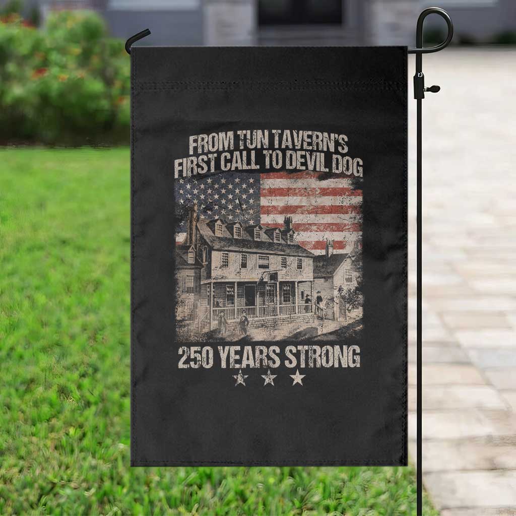 Tun Tavern 250th Anniversary Garden Flag Patriotic Veteran Military Gift American Flag - Wonder Print Shop