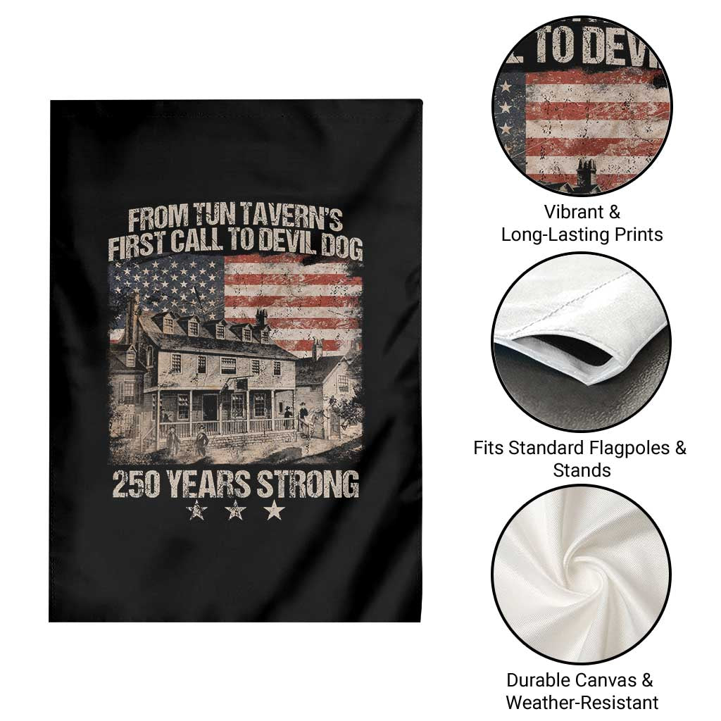 Tun Tavern 250th Anniversary Garden Flag Patriotic Veteran Military Gift American Flag - Wonder Print Shop
